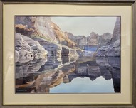 Fine Artwork On Sale Fine Artwork On Sale Ribbon Canyon (Original) - Framed